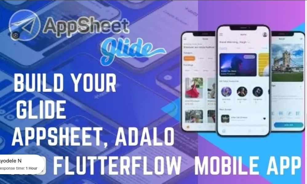 I will build mobile apps using FlutterFlow, AppSheet, Glide, Adalo, Airtable, Softr