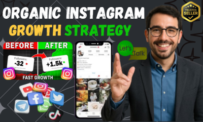 I Will Do Super Fast Organic Instagram Growth to Grow Engagement and Followers