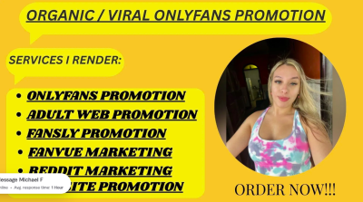 I will promote your OnlyFans page Fansly Fanvue Chaturbate Adult Web to boost visitors