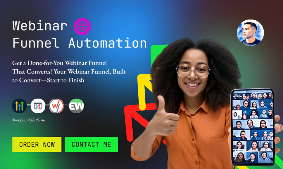 I will setup webinar funnel on ClickFunnels, EverWebinar, WebinarJam