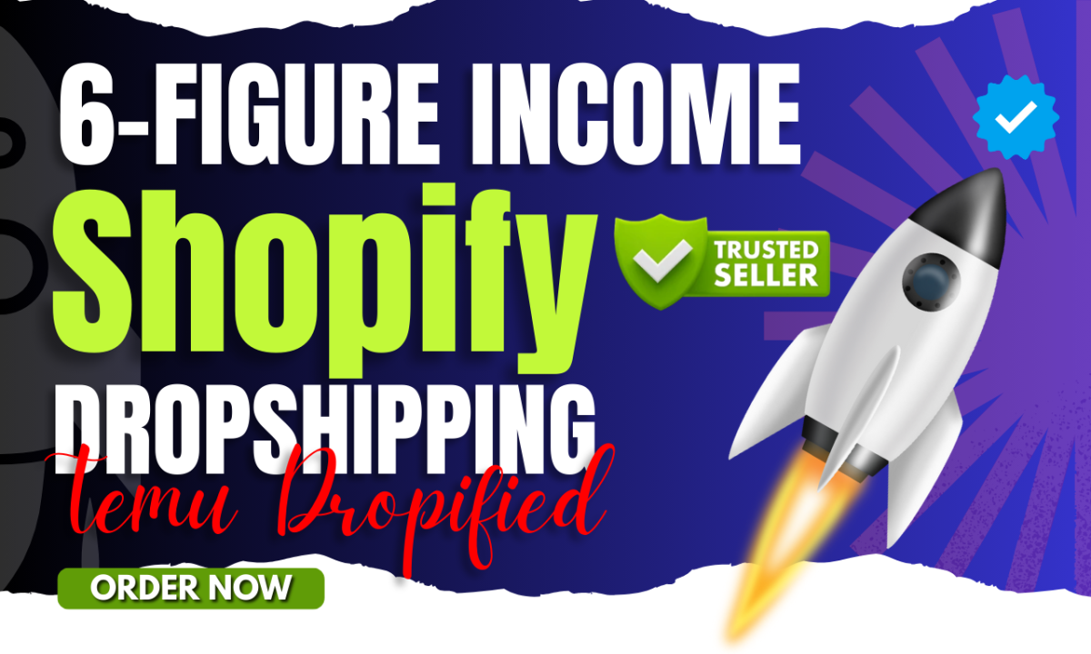 I will create consistent 6-figure Shopify dropshipping store using Zendrop, Dropified, CJ