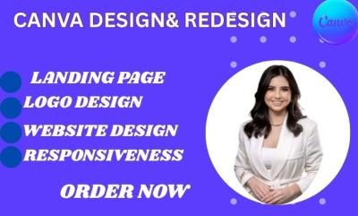 I will design and redesign personal portfolio Canva portfolio website, Google Site
