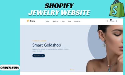 I Will Design Jewelry Website | Jewelry Shopify Website | Build E-commerce Shopify Store