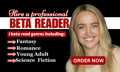 I will alpha beta read, critique sci fi, fantasy YA fiction book developmental editor
