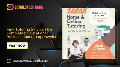 Free Tutoring Service Flyer Templates: Educational Business Marketing Downloads