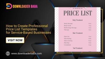 How to Create Professional Price List Templates for Service-Based Businesses