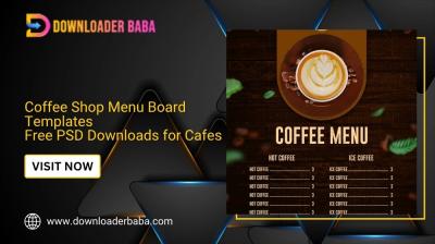 Coffee Shop Menu Board Templates: Free PSD Downloads for Cafes