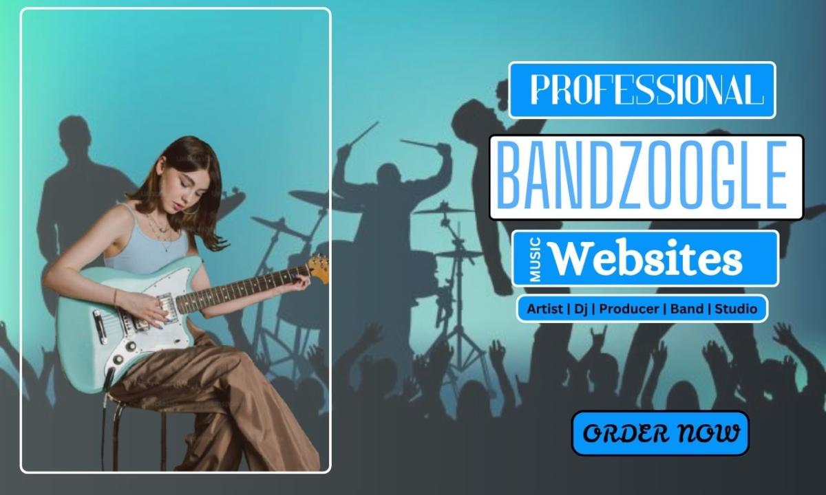 I Will Bandzoogle Website, Design Bandzoogle Store, Design Bandzoogle Page, Design EPK