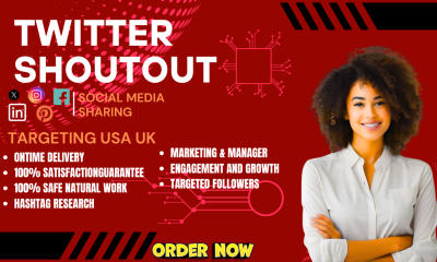 Do X Twitter Shoutout and Growth Marketing for Crypto NFT Followers