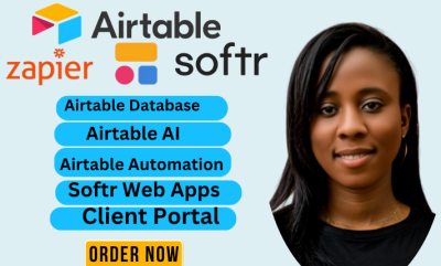 I will setup Airtable, Airtable Automation, Airtable Database, Client Portal, Softr, AI