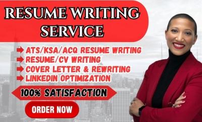I Will Write Professional Resume Writing ATS Resume Executive Resume and LinkedIn Optimization