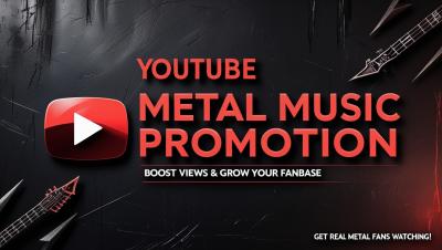 I will run organic YouTube promotion for your metal band and metal music