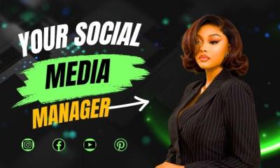 I will be your social manager and social media marketing manager content creator
