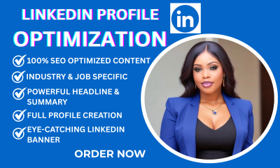 I will professionally create and optimize your LinkedIn profile