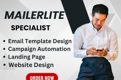 I will do Email MailerLite Email Newsletter Automation and Landing Page