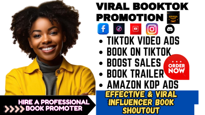 TikTok Marketing, BookTok, Book Advertising, Rank SEO, Amazon KDP, Ebook