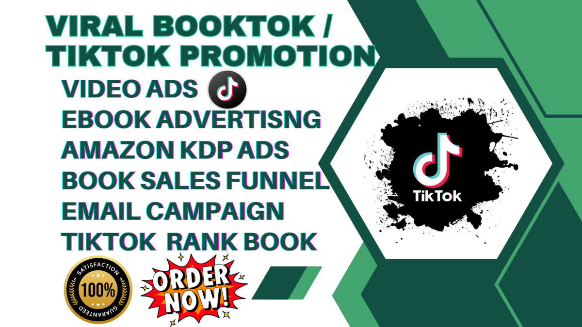 I will viral booktok video ads rank seo amazon kdp book advertising tiktok marketing