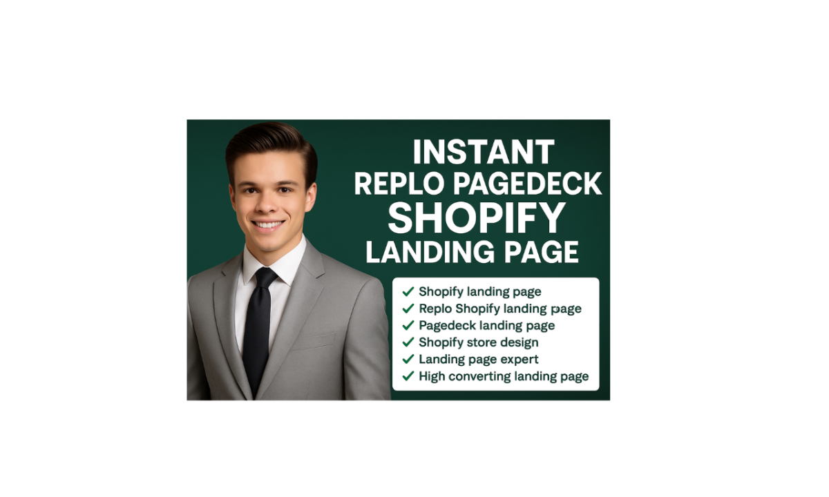 Instant Replo PageDeck Shopify Landing Page