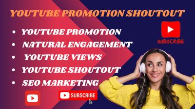 I Will do YouTube Shoutout, Promote Video, Crypto to 80M USA YT, FB, X Active Audience