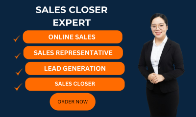 I Will Be Your High Ticket Sales Closer, Sales Rep, and Virtual Assistant