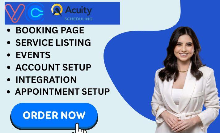 I will create Acuity Scheduling Vagaro Beauty Spa Website with Online Booking