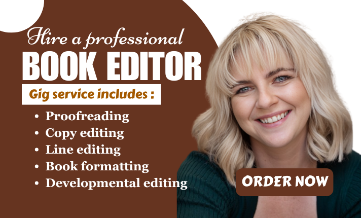 I will proofread, developmental edit fiction novel nonfiction picture book editor