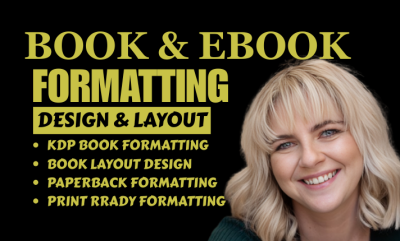 I Will Ebook Formatting, Workbook, Manual Design, Children Book, Novel, Journal Design