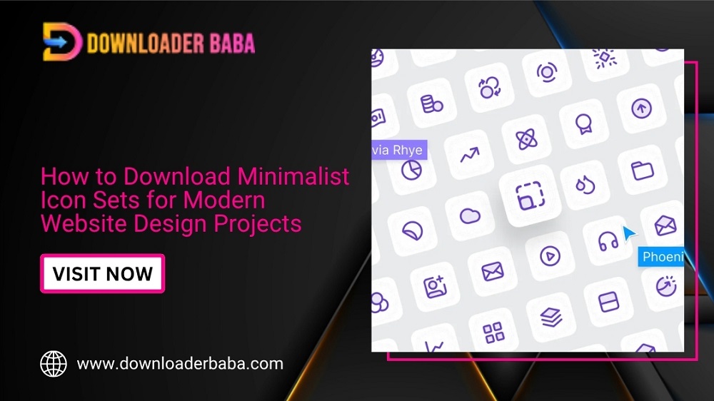 How to Download Minimalist Icon Sets for Modern Website Design Projects