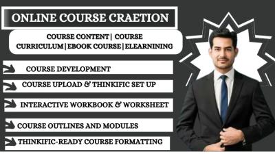 I Will Create Lesson Plan, Assignment, Ebook, Online Course Content, and PPT