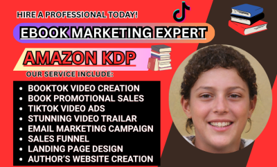 I will rank your book on TikTok BookTok, do BookRank KDP ad, TikTok ebook for visibility