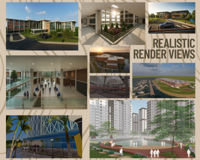 I Will Design 2D Floor Plans, 3D Architectural Models, and Realistic Renderings