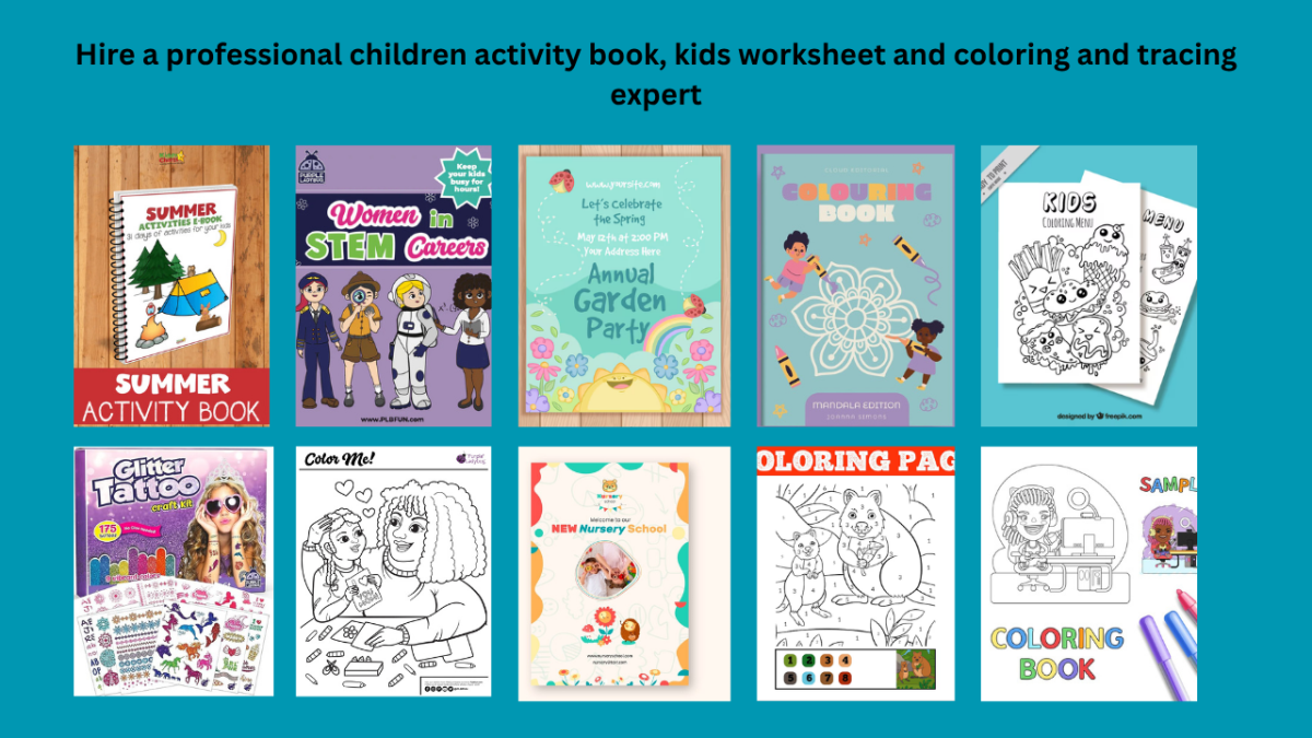 I Will Create Children Activity Book, Workbook, Coloring Pages, and Kids Worksheets