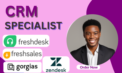 Setup Zendesk, Gorgias, ManyChat, Freshdesk CRM, Intercom & AI Chatbot