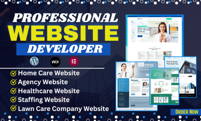 I Will Design a Professional Home Care Healthcare Staffing Lawncare Agency Website