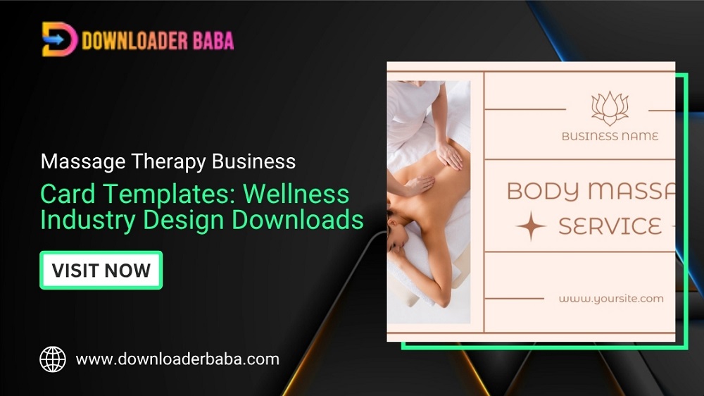 Massage Therapy Business Card Templates: Wellness Industry Design Downloads