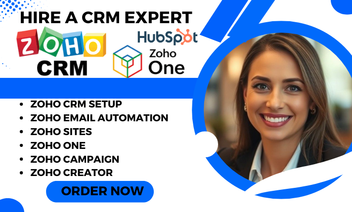 I will setup Zoho CRM, Zoho Campaigns, Zoho Forms, Zoho Sites, and Zoho Marketing Automation Expert