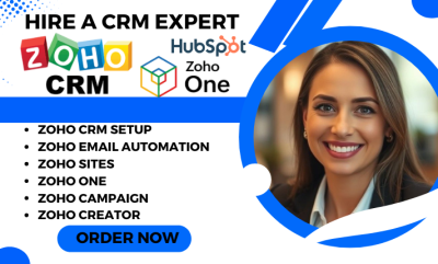 I will setup Zoho CRM, Zoho Campaigns, Zoho Forms, Zoho Sites, and Zoho Marketing Automation Expert