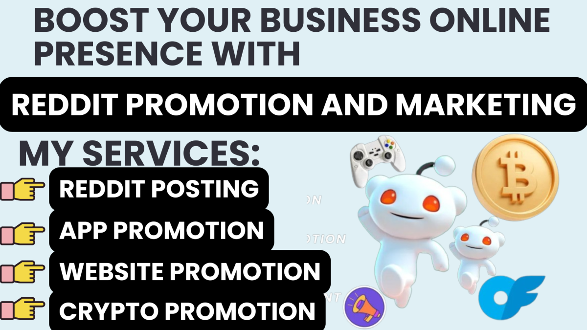 I will boost ecommerce IPTV business website crypto Solana product link via Reddit post