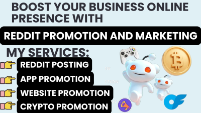 I will boost ecommerce IPTV business website crypto Solana product link via Reddit post