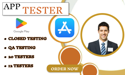 Provide 12 App Testers or 20 Testers for Google Play Closed Testing User