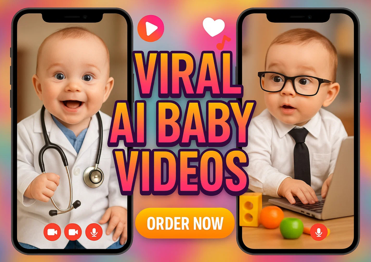 I will do viral AI baby talking video, AI baby podcast, AI talking avatar, AI podcast