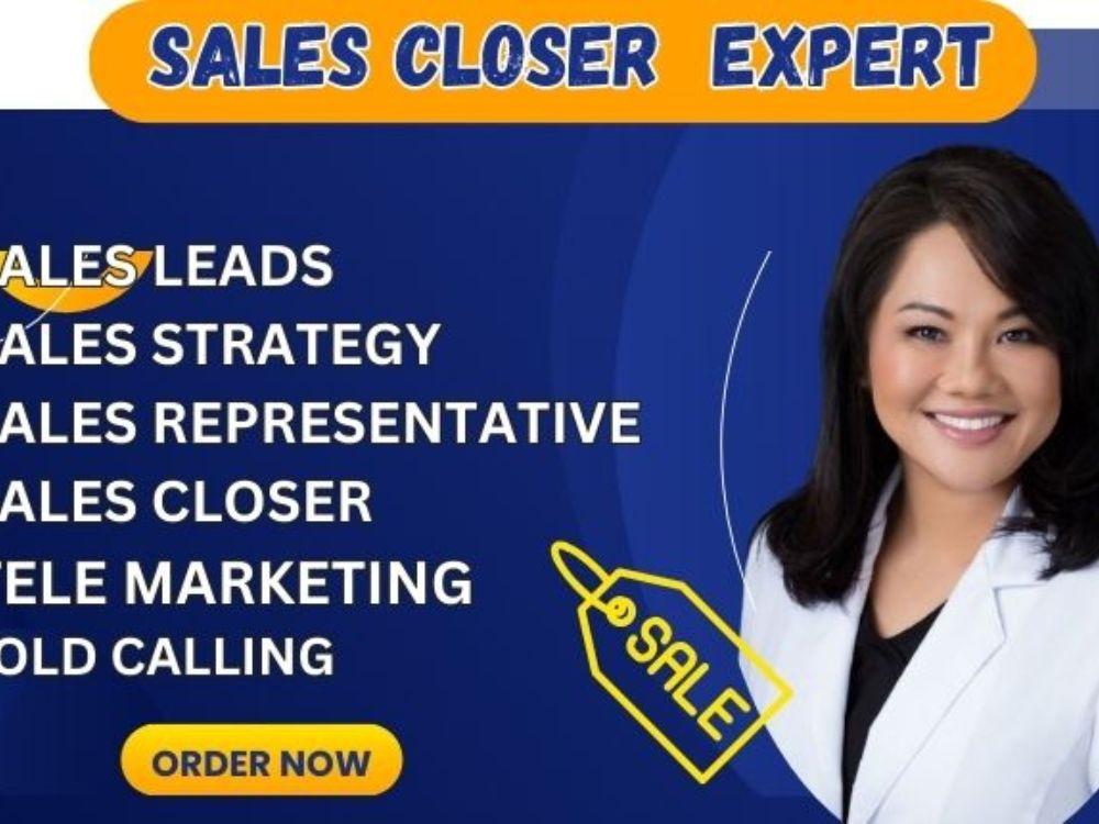 I Will Salesperson Virtual Assistant Sales Closer B2B Leads Generation