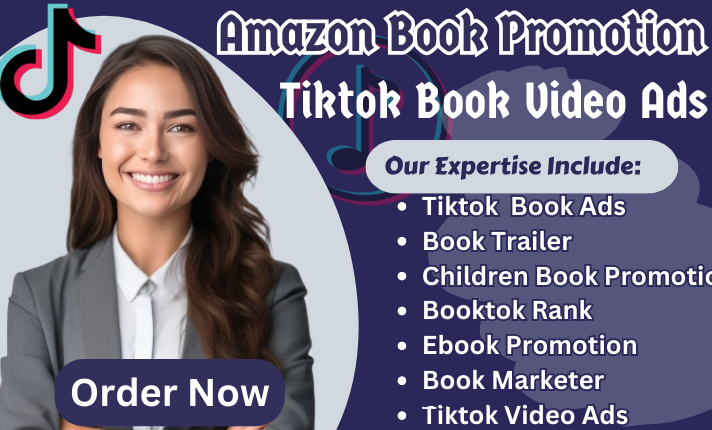 I Will Do Book Promotion, Ebook Marketing, Amazon KDP Ads, TikTok Influencer, BookTok