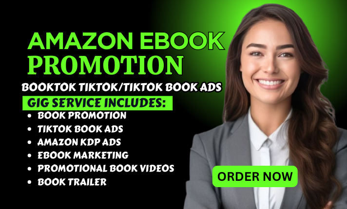 I will do BookTok Video Ebook Promotion Amazon KDP Ads Book Advertising KDP Marketing