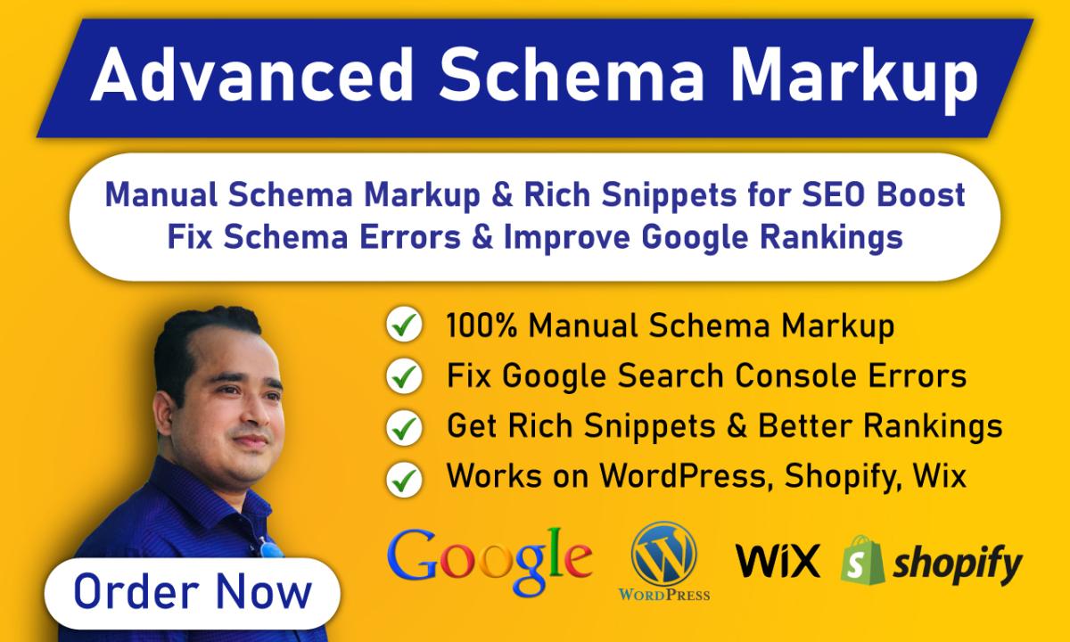 I Will Manually Add Structured Data, Schema Markup and Rich Snippets