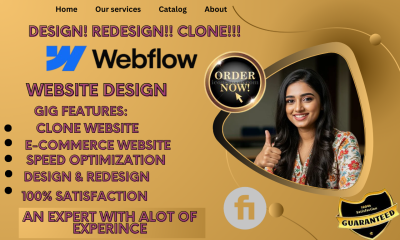 I will design or develop a stunning Webflow website | Webflow Expert