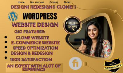 I will create a responsive WordPress website design & development