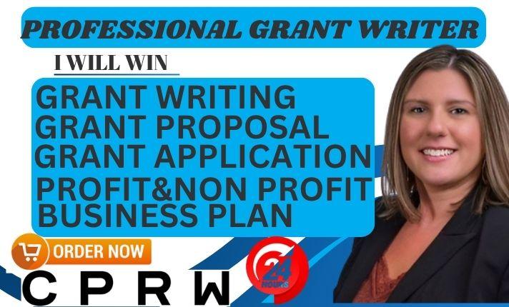 I will write grant proposals, research funding applications, and help nonprofits apply for grants