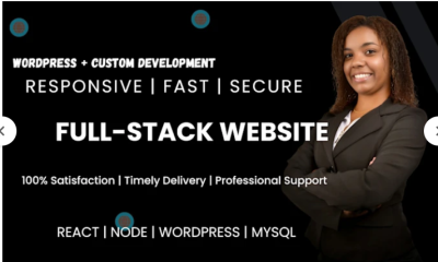 I Will Build a Responsive SEO Optimized Django React or WordPress Full Stack Website