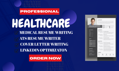 I will write professional healthcare ATS optimized resume and cover letter writing